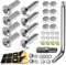 Anti Theft Number Plate Screws Fitting Kit Stainless Steel Number Plate Bolts and Nuts with Installation Tools for Trucks and Cars, Rust Proof Number Plate makerBolts Fasteners Kit