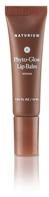 Naturium Phyto-Glow Lip Balm | With Shea Butter & Squalane, Sheer Tinted Colour | 10 ml, Mocha