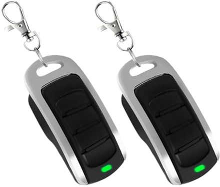 Télécommande d’ouverture de portail, 2 unités Multi-fréquence 280-868MHz pour porte de garage, Télécommande 300MHz 303MHz 315MHz 330MHz 433MHz 868MHz, Clone multi-marque en forme de clé, Télécommande