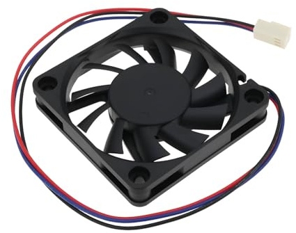 YINETTECH Ventilador de Refrigeración de 3 Cables EFB0612HA DC12V 0,18A 60x60x10mm para Carcasa de PC