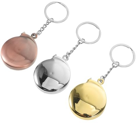 3 Stück-pack Kleiner Rollmaßband aus Metall, Kompaktes Messgerät | Einziehbares Design, Tragbar und Leicht, Einfache Bedienung für Präzise Messungen bei Selbstgemacht Aufgaben