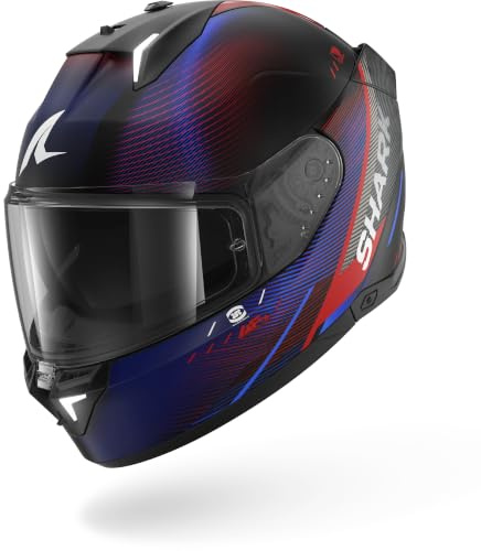 SHARK, Integraler Motorradhelm SKWAL i3 SPEED-TECH Black Red Blue KRB, S