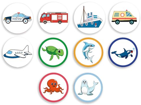 10 Pcs Potty Training Stickers, Toilet Target Potty Stickers, Toilet Training Stickers, Reusable Thermochromic Color Changing Fun Sticker for Home Daycare Travel
