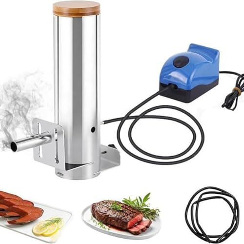 Fumoir électrique avec sortie de fumée réglable pour aliments et viandes, idéal pour les amateurs de barbecue