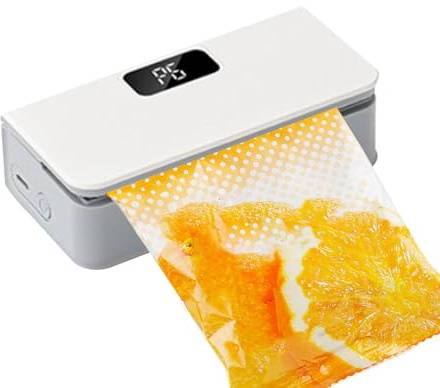 Sigillatore per Mini Sacchetti - 6 Modalità Ricaricabile Magnetico Portatile,Mini Saldatore con Taglierino e Magnete | Per Conservare Patatine, Caramelle, Frutta, Verdura in Casa, Cucina, Campeggio