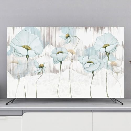 FLYIODFCXV LCD/LED/Plasma Display Protection for Hanging/Desktop/Curved TVs(Flower,49-52inch)