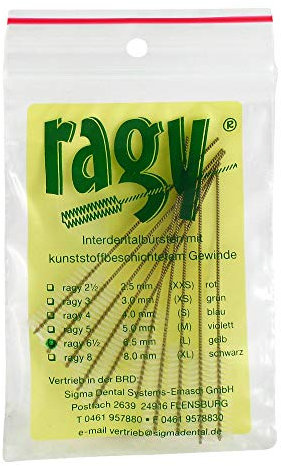 RAGY Interdentalbürsten 6 1/2 gelb 10 St