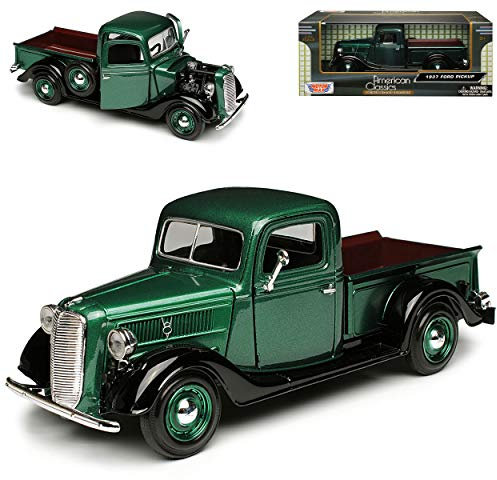Motormax Ford Pick-up 1937 GrÜn Pritsche Oldtimer 1/24 Modell Auto