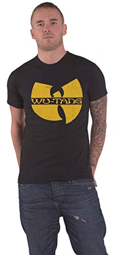 Beats & More Herren WU Tang Clan-Logo Unisex T-Shirt, Schwarz, Large