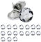 Mgoodoo Lot de 20 Clous Décoratifs en Cristal, Clous de Tapissier en Cristal de Diamant pour Canapé, Tête de Lit, Décoration Mural et Autres Ameublement, etc.