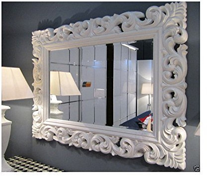 Lnxp Wandspiegel WEIß Spiegel ANTIK BAROCK Rokoko 90X70 Florenza UVP 499€ Woe