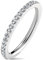 Tapsi´s Coolbodyart® Fingerring aus Edelstahl mit Zirkonia ringsum, Ringgröße : 6