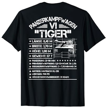 Panzerfahrer Panzerkampfwagen VI Tiger Panzer T-Shirt