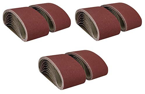 610mm x 100mm Mixed Grit Abrasive Sanding Belts Power File Sander Belt 60 Pack