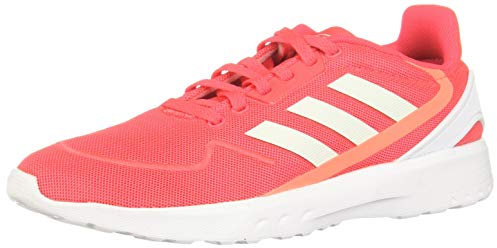 Adidas Femme Nebzed Chaussures de Course, Rose Choc Rouge Vert Dash Signal Coral, 38 2/3 EU