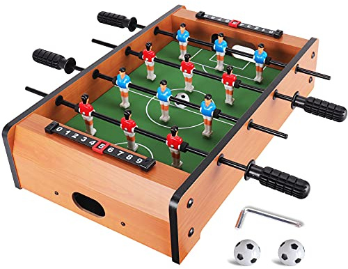 WIN.MAX Mini Foosball Table (Upgrade) 20-Inch Adult Size Easy to Store