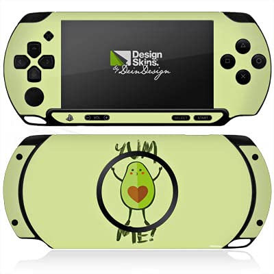 DeinDesign Skin kompatibel mit Sony PSP Street E1004 Folie Sticker Avocado grün Essen