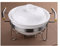 BKWJ Plats à base de cocotte,Hotel Poêle Pot Chauffage Soupe à soupe de riz à soupe de riz avec support de la base en métal,cuisine céramique à la maison
