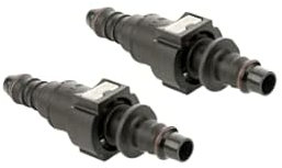 2x Schnellkupplung mit Gegenstück Set Kraftstoffleitung gerade 9,89 x 10 mm