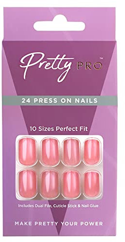 Pretty Pro Press On False Nails Pastel Makes Perfect 24pcs