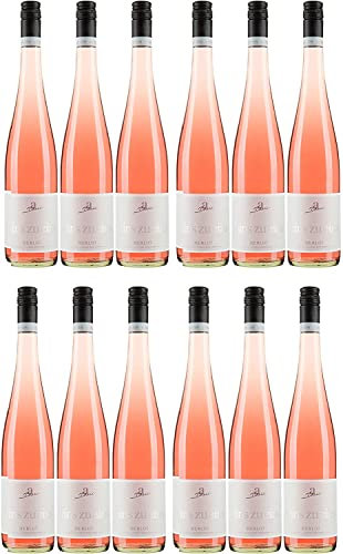 A. Diehl Merlot Roséwein eins zu eins Wein feinherb QbA Deutschland I Versanel Paket (12 x 0,75l)