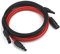 QWORK® 10FT Solar Panel Extension Cable with IP67 Waterproof Female and Male Connectors - 12AWG 4mm² - Red + Black