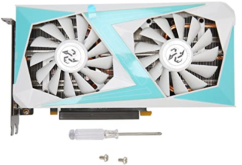ciciglow RTX2070 Graphics Card, 8G 256Bit GDDR6 Gaming Graphics Card 1410MHz 8750MHz PCI Express 3.0 Dual Fans Computer Graphics Cards DP X 3 Output Interface