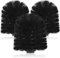 COM-FOUR® 3X têtes de Brosse de Rechange pour brosses de Toilette - brosses de Rechange en Noir pour brosses de Toilette - têtes de Brosse de Rechange (3 pièces - tête de Brosse 85mm)