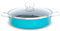 Lätt Home Cacerola Baja Antiadherente de 26 cm Turquesa con Tapa. Acero Vitrificado Ecológico, libre de PFOA. Olla apta para Inducción, Vitrocerámica, Gas. Hasta 50% Ahorro Energético