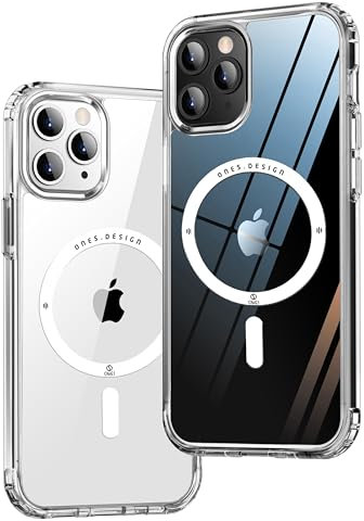 ONES für iPhone 11 Pro Hülle, Hybrid Magnetisch Handyhülle, kompatibel mit MagSafe, Militärnorm Schutz, stoßfester Airbag, Anti-gelbe Silikonhülle, Kratzfest, dünne, transparent