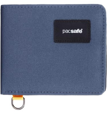 Pacsafe RFID-blockierende Geldbörse für Herren, Blau (Coastal Blue), Einheitsgröße, RFID-blockierende Geldbörse mit RFID-Blockierung