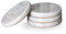 HAMAKAWA Lot de 4 dessous de verre en marbre blanc naturel de 10,2 cm, dessous de verre ronds modernes pour décoration d'intérieur, table basse, bureau