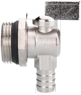 Fußbodenheizungs-Wasserverteiler-Ablassventil, geothermische Entwässerung, Kupfer-Umschaltventil, 1 Zoll Wasserhahn-Heizungs-Ablassventil(Color:Red)