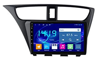 ZCRKEJI Navegación GPS con Radio estéreo para Coche de 9 Pulgadas para Honda Civic 2012-2017 Radio para Coche Bluetooth con cámara de Respaldo Enlace para teléfono móvil Conexión USB 4G WiFi