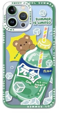 OonMan Passende Handyhüllen für Paare, Sommerpaare, Soda-Handyhülle für iPhone 2-6G/6S, Grün