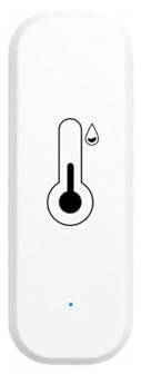 GERUI WLAN Smart Thermometer Hygrometer, Digitale Mini Innentemperatur und Feuchtigkeitssensor, Raumtemperaturfeuchtigkeitssensor App für Gewächshauskeller,Kompatibel Alexa/Google Home/Tuya