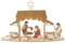 Rudolphs Schatzkiste Bastelset Lichterbogen Motiv Krippe für Teelichte BxHxT 56x40x10cm NEU Schwibbogen Leuchterbogen