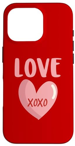Hülle für iPhone 16 Pro Love XOXO Herz Valentinstag Handyhüllen Valentinstag