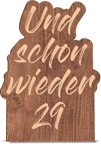 30 Geburtstag Frauen Holzkarte - Und schon wieder 29 Geburtstagskarte | Geburstagskarte 30 Frau, Karte 30 Geburtstag Frau, Geburtstagskarte 30. Geburtstag Frau, Grußkarte zum 30