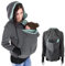 Jeorywoet Sweat à Capuche à Poche de Kangourou, Sweat à Capuche de maternité, Sweat à Capuche à Poche de Kangourou Amovible 3-en-1, Bébé Chaud Doux pour l'hiver