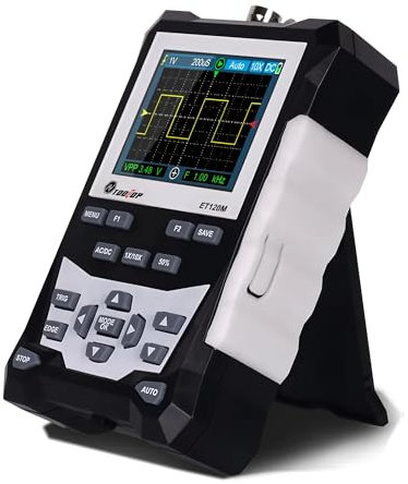 TOOLTOP ET120M 120MHz Handheld Digital Oscilloscope 1Mhz Square Wave Signal Output Auto Oscilloscope for Electrical Car Repair