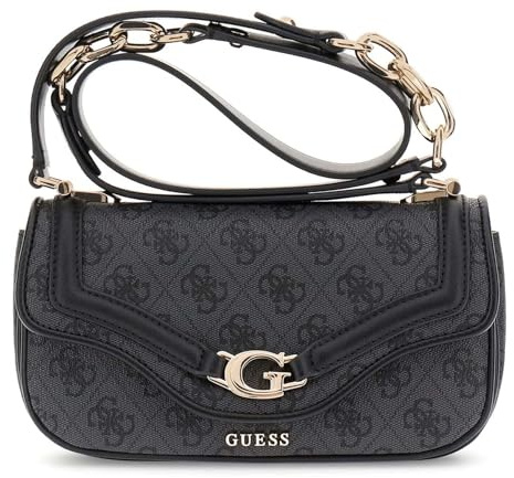 GUESS DEA GIRLFRIEND SATCHEL, COLOR CLO - COAL LOGO CLO - COAL LOGO ONE SIZE