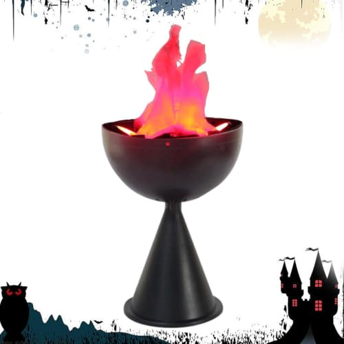 Ceprznvey Gefälschte Feuerstelle | Elektronische dekorative Lampe | Halloween LED gefälschte Flammen Nachtlampe | für Outdoor Garten Hinterhof Balkon Zuhause Spukhaus Schlafzimmer Festival