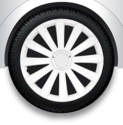 ZentimeX Radzierblenden Radkappen Radabdeckung 14 Zoll #32 WEIß ABS