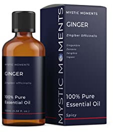 Mystic Moments | Ingwer ätherisches Öl 100ml - reines und natürliches Öl für Diffusoren, Aromatherapie und Massage -Mischungen veganer GVO -frei
