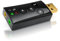 CSL - Scheda Audio USB Esterna Windows Mac Linux- 1x Ingresso Microfono 1x Uscita Cuffie - Dynamic 3D Surround Sound 7.1-4 Tasti Funzione Mic mute, Audio OFf, Volume - LED