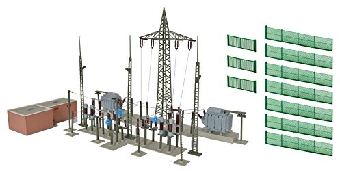 Kibri 39840 H0 Umspannwerk Unterwerk Baden-Baden mit Elektroblitzen Fahrzeug