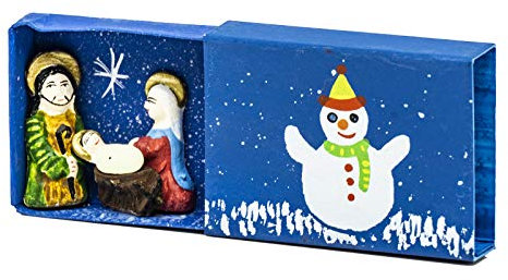 APTEC Krippe in Streichholzschachtel, Fair Trade (Schneemann)