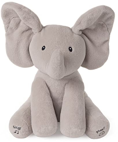 Baby Gund Peluche animée Flappy l'éléphant Gris 30,5 cm