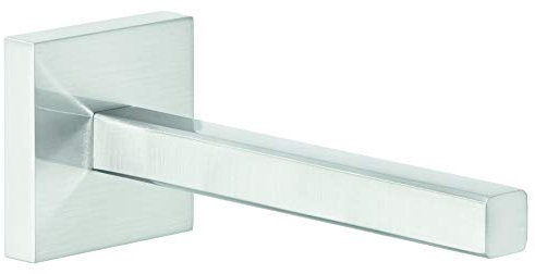 tesa EXXCLUSIV Ersatzrollenhalter für Toilettenpapier, verchromt - zur Wandbefestigung ohne Bohren, inkl. Klebelösung - 50mm x 50mm x 132mm